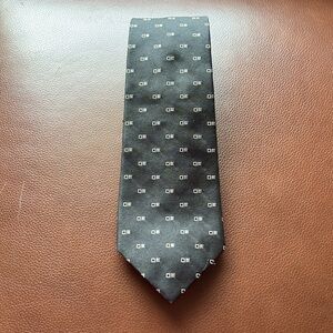 Polo Ralph Lauren Swiss Dot Square Woven Hand Tailored Silk Tie